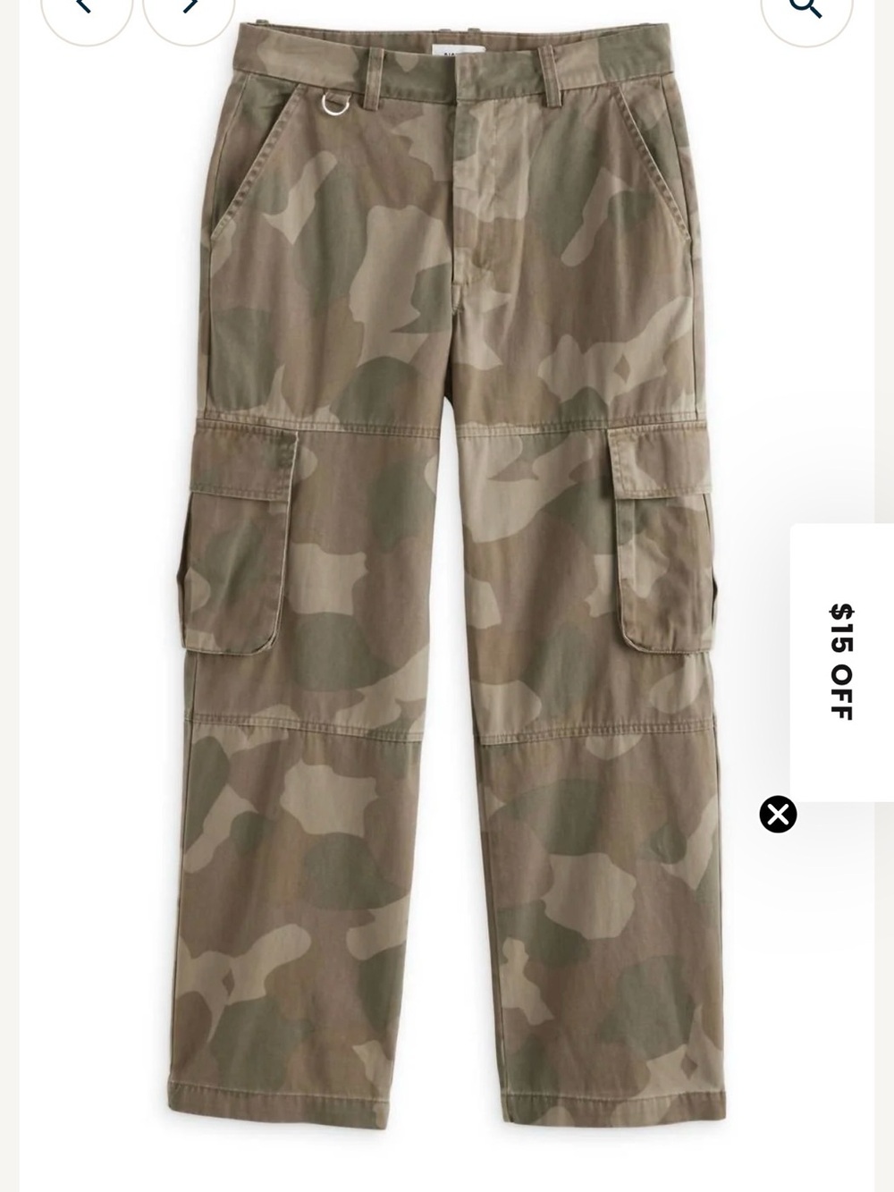 pistola Women's Gray Camo Cargo Pants
